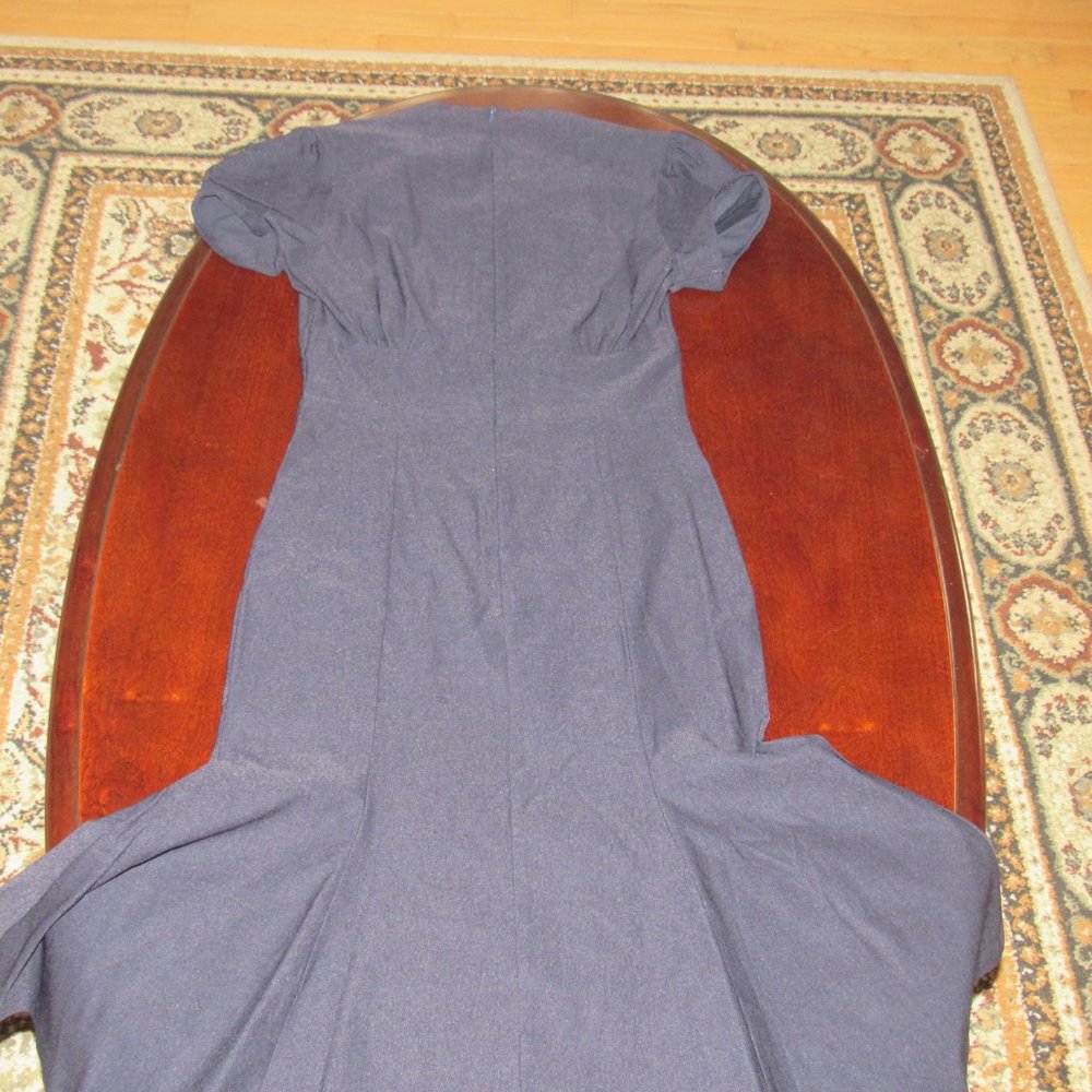 Blue Ruffle Dress - Picture 3 of 4